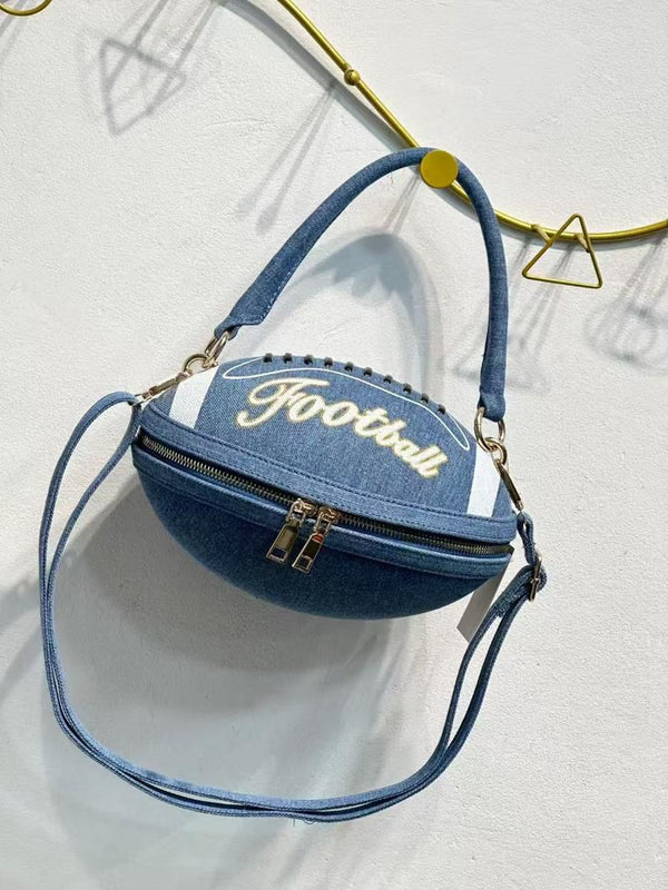 2025 FOOTBALL PURSE - DENIM