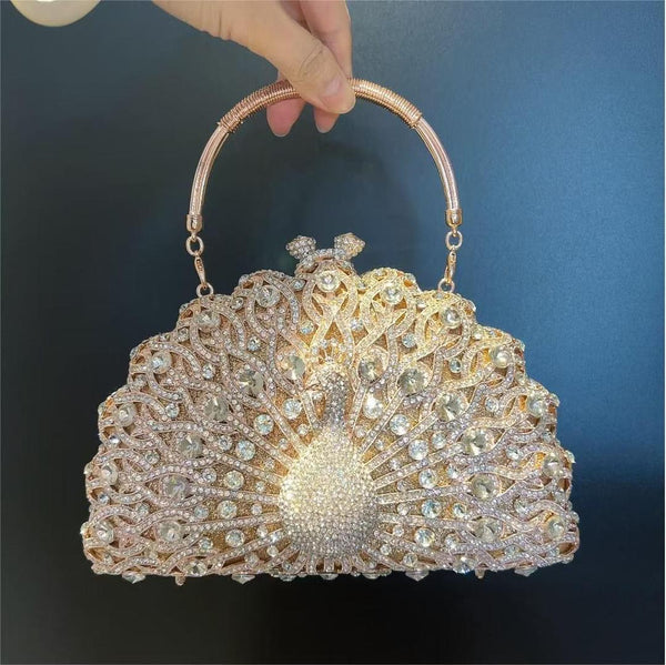 445 PEACOCK PURSE - GOLD