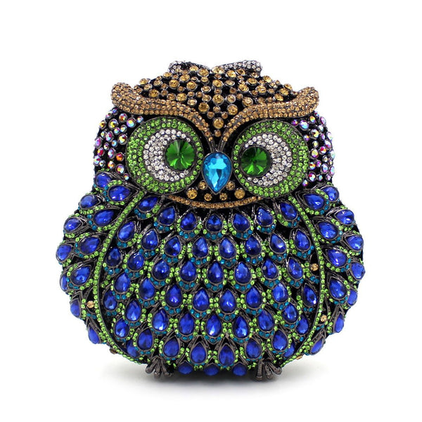 6094 - BLUE OWL PURSE