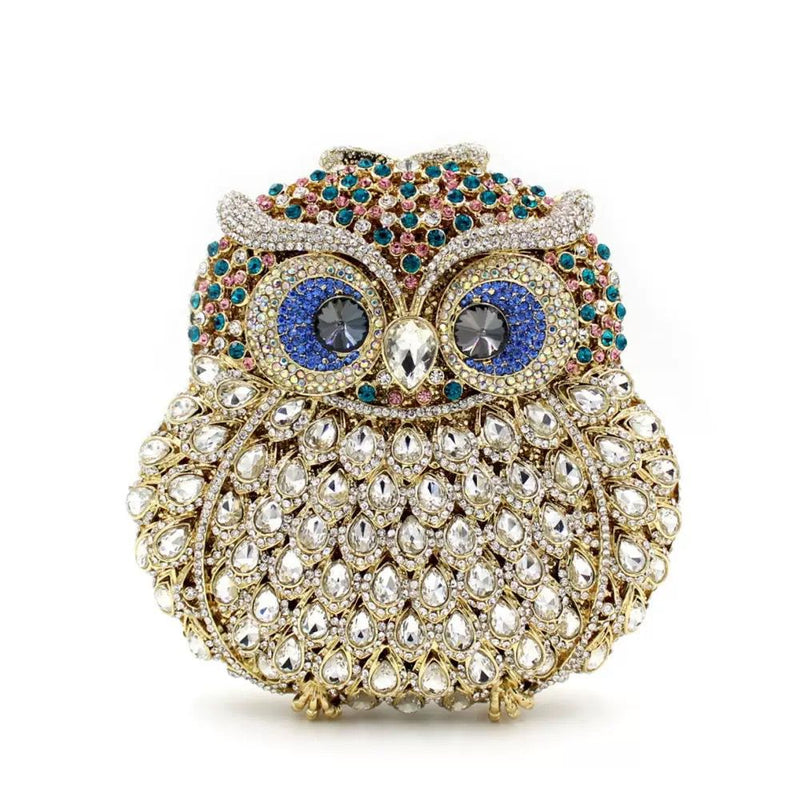6094 - SILVER OWL PURSE