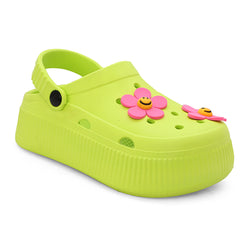 CASSIA-Y - LIME GREEN KIDS SANDALS