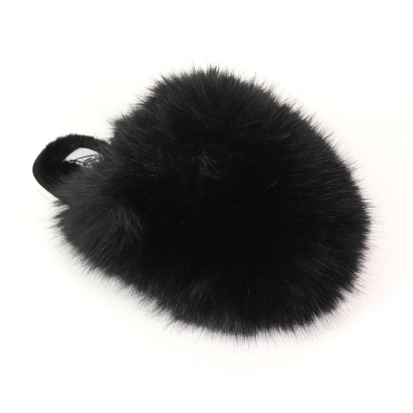 RORO1 - BLACK FUR SLIDES