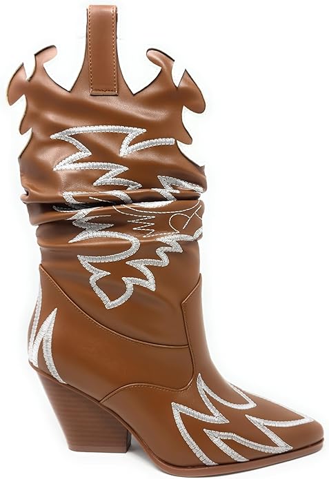 COWGIRL13 - TAN COWBOY BOOTS