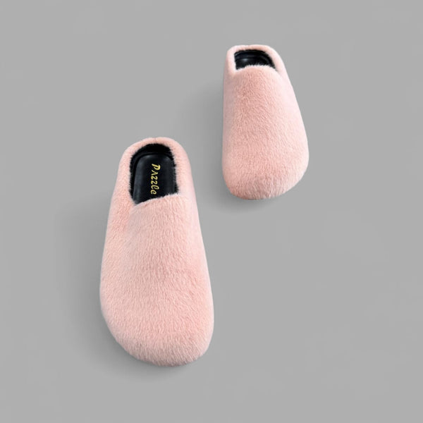 FURRY10 - BLUSH CALFSKIN HAIR SANDALS