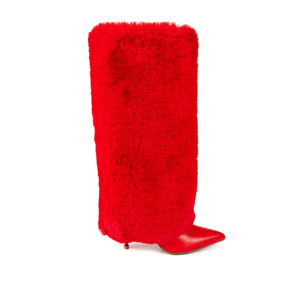 HUNTER101 - RED FUR BOOTS