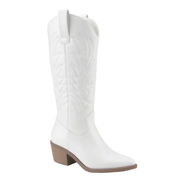 OPTIONS1 - WHITE COWBOY BOOTS