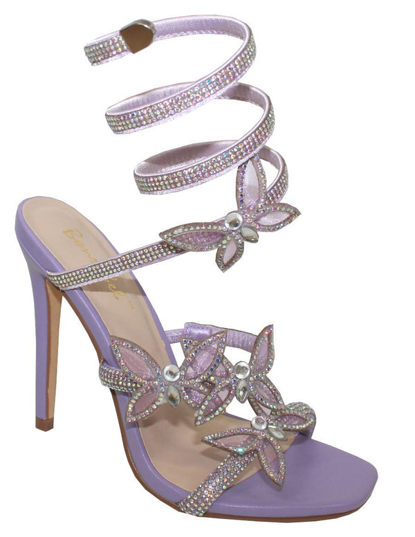 PATRICIA2 - LAVENDER BUTTERFLY HEELS