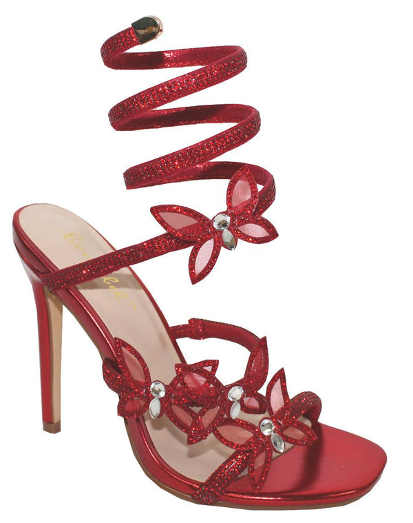 PATRICIA2 - RED BUTTERFLY HEELS