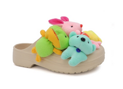 SAMANTHA - NUDE STUFFED ANIMAL SANDALS