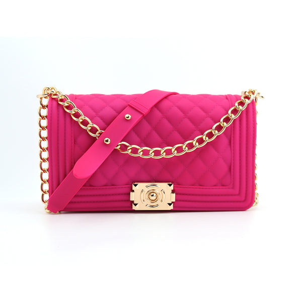 Jelly Chanel Purse | Women's Boutique | Houston Texas Hot Pink / 8x5