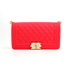 1027 - RED JELLY PURSE (LARGE)