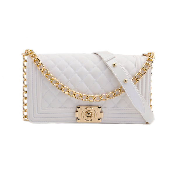 1027 - WHITE JELLY PURSE (LARGE)