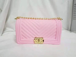 1028 - PINK JELLY PURSE (LARGE)