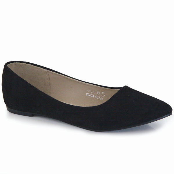 ANGIE53 - BLACK SUEDE