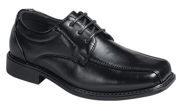 PIONEER04Y - BOY'S BLACK DRESS SHOES