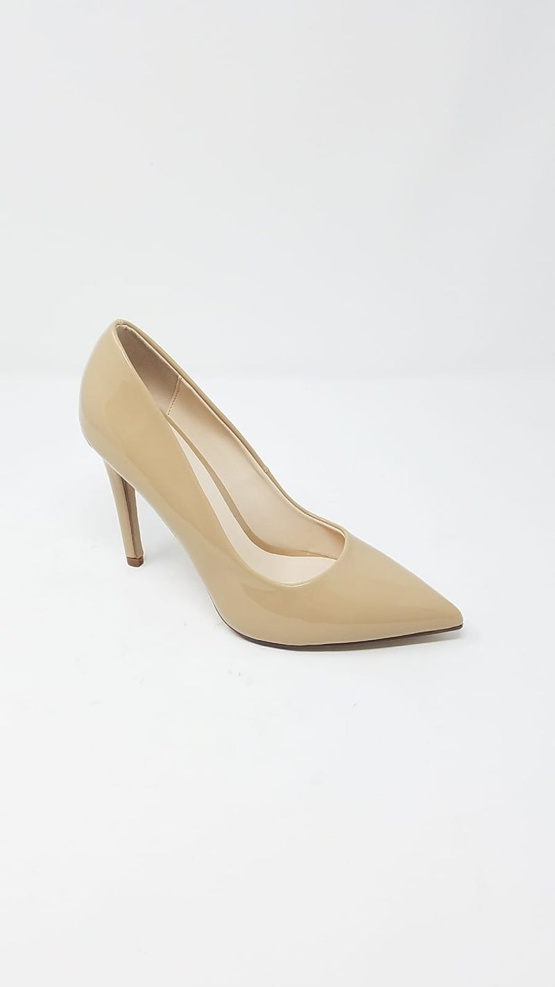 Buy Beige Embellished Layla Pointed Toe Pyramid Heels by THE ALTER Online  at Aza Fashions.