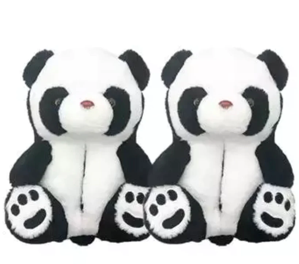 PLUSH01 - PANDA BEAR SLIPPERS